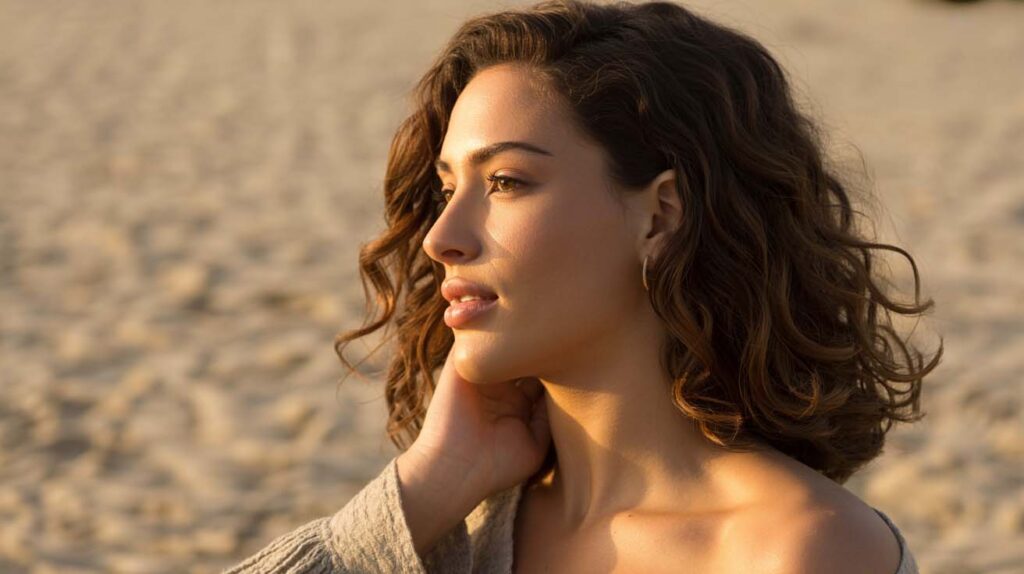 rinoplastia de preservacion| mujer atractiva mostrandola